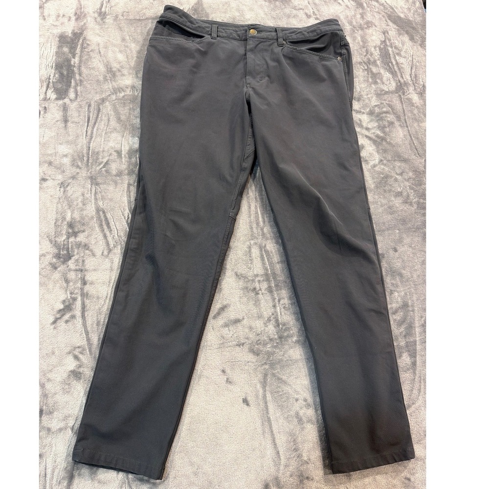 Lululemon ABC Pants Mens Gray Slim Straight Technical Trousers 33 x 30